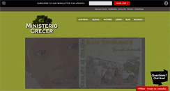 Desktop Screenshot of ministeriocrecer.org